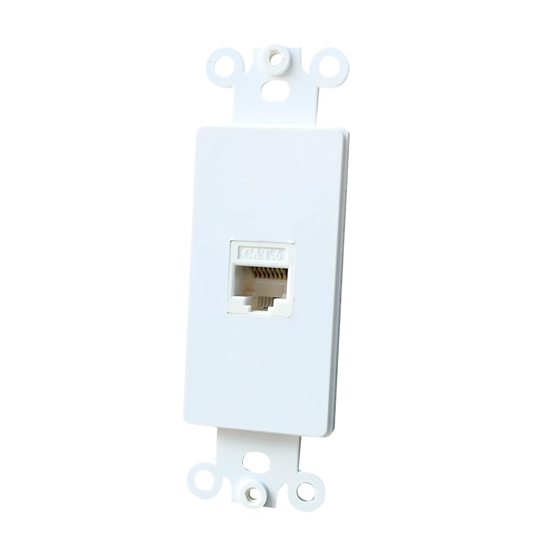 BUPLDET 1 Port CAT6 Ethernet Punch Down Insert Wall Plate - CAT 6